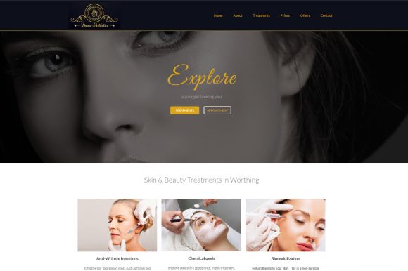 New Website for a New You: Diana Aesthetics New Logo & site